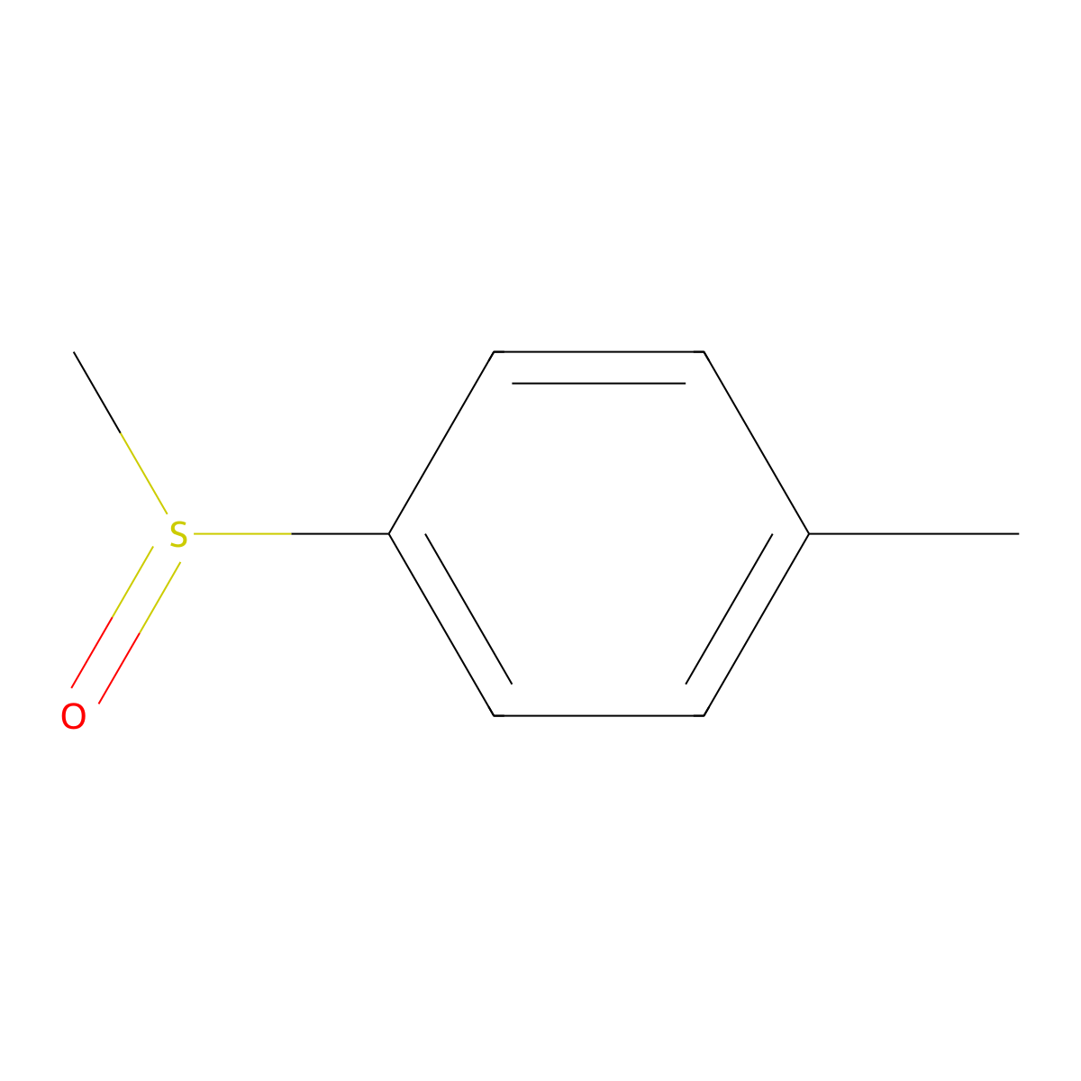 1-Methyl-4-((S)-methylsulfinyl)benzene molecular structure, CAS 5056-07-5