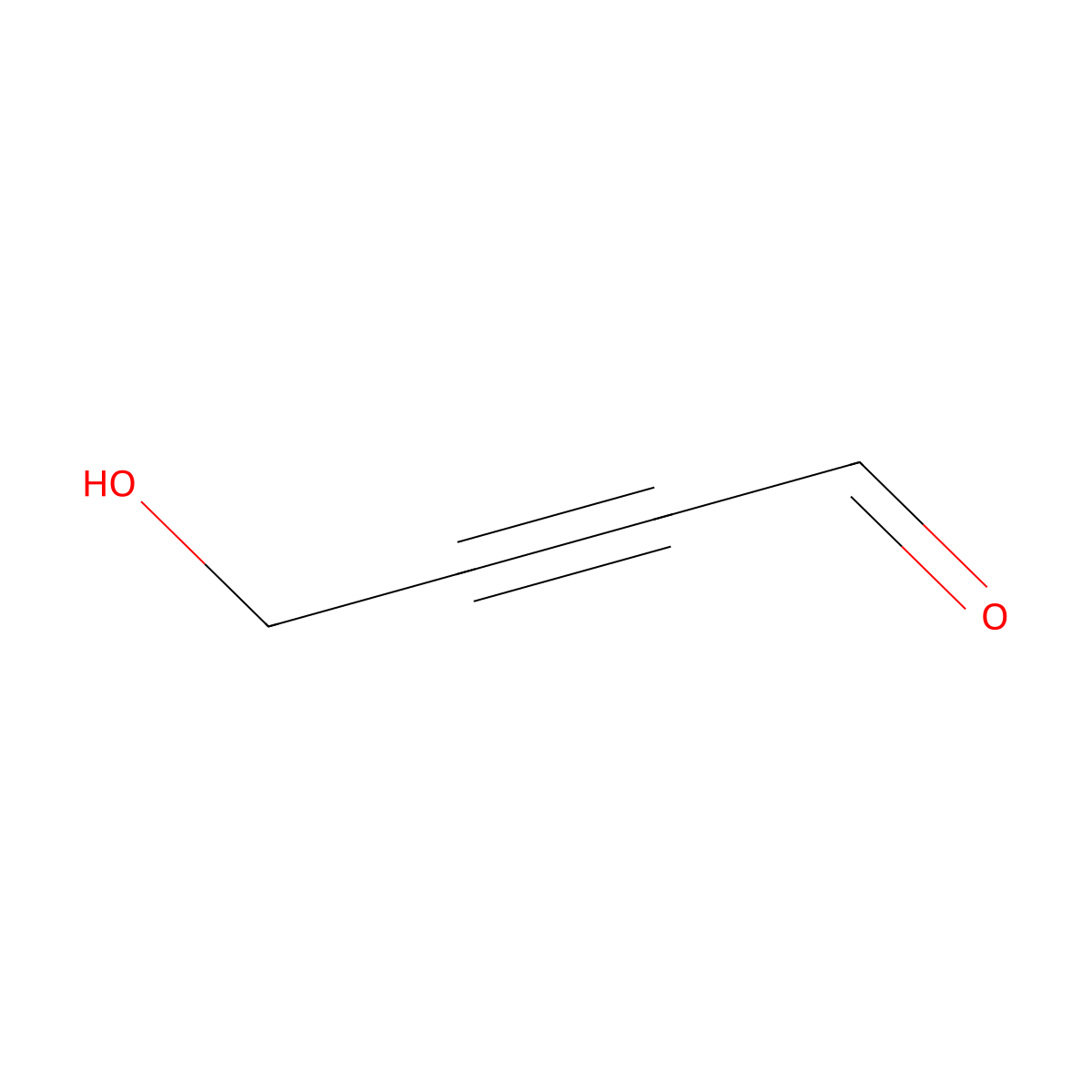 4-Hydroxy-2-butynal molecular structure, CAS 50560-69-5