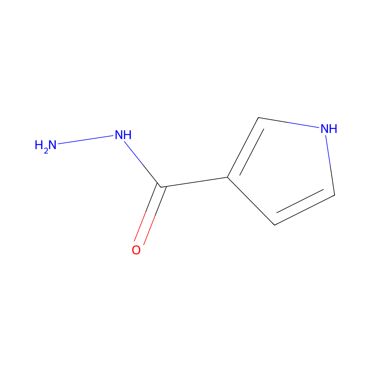 1h-Pyrrole-3-carbohydrazide molecular structure, CAS 50561-16-5
