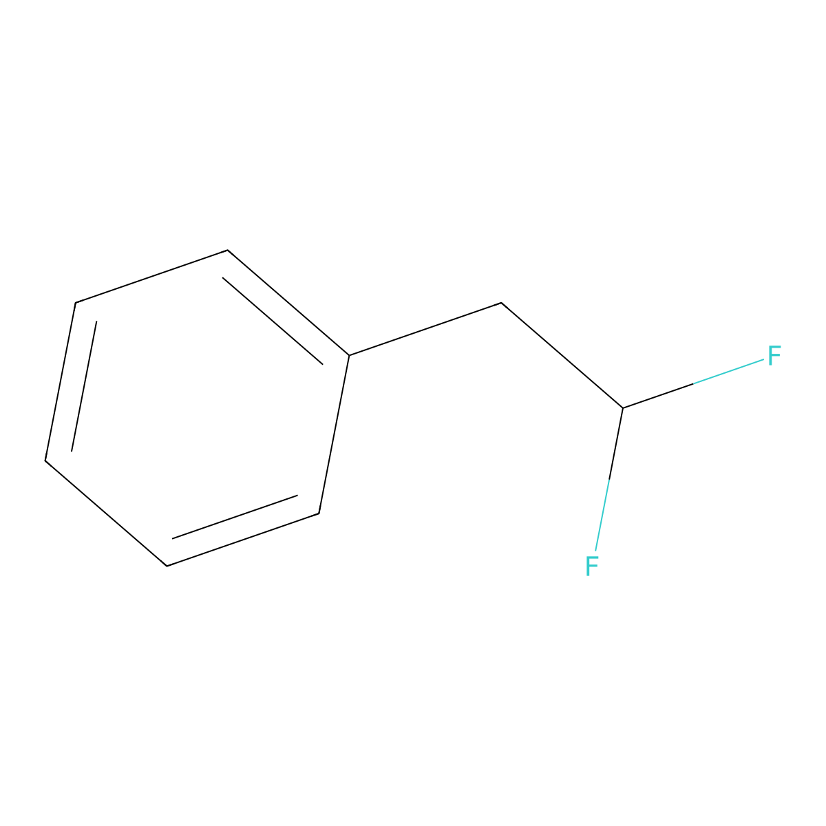 (2,2-Difluoroethyl)benzene molecular structure, CAS 50561-98-3