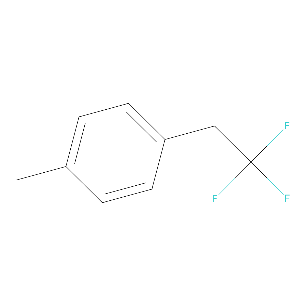1-Methyl-4-(2,2,2-trifluoroethyl)benzene molecular structure, CAS 50562-01-1