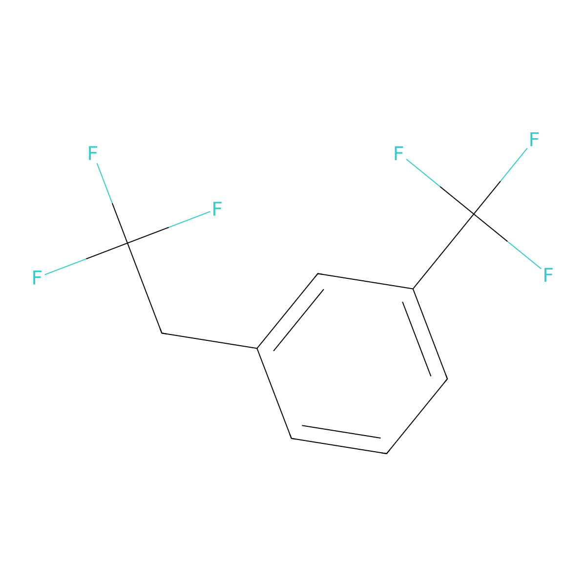 1-(2,2,2-Trifluoroethyl)-3-(trifluoromethyl)benzene molecular structure, CAS 50562-22-6