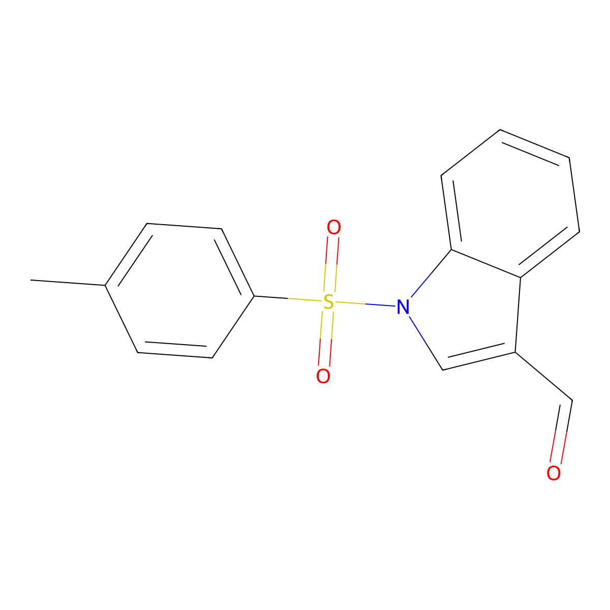 1-(4-Methylbenzene-1-sulfonyl)-1H-indole-3-carbaldehyde molecular structure, CAS 50562-79-3