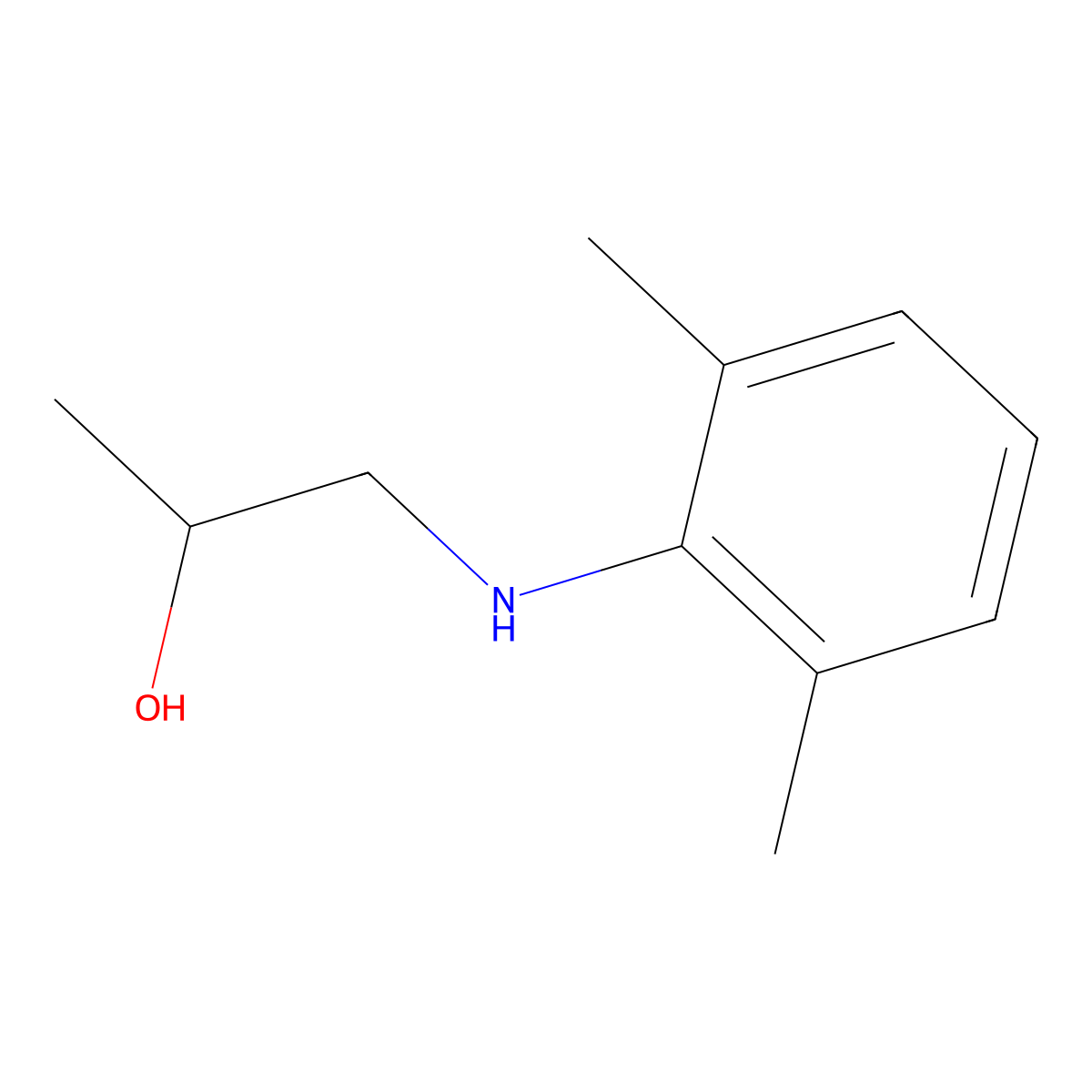 1-(2,6-Dimethylphenylamino)-propan-2-ol molecular structure, CAS 50563-68-3