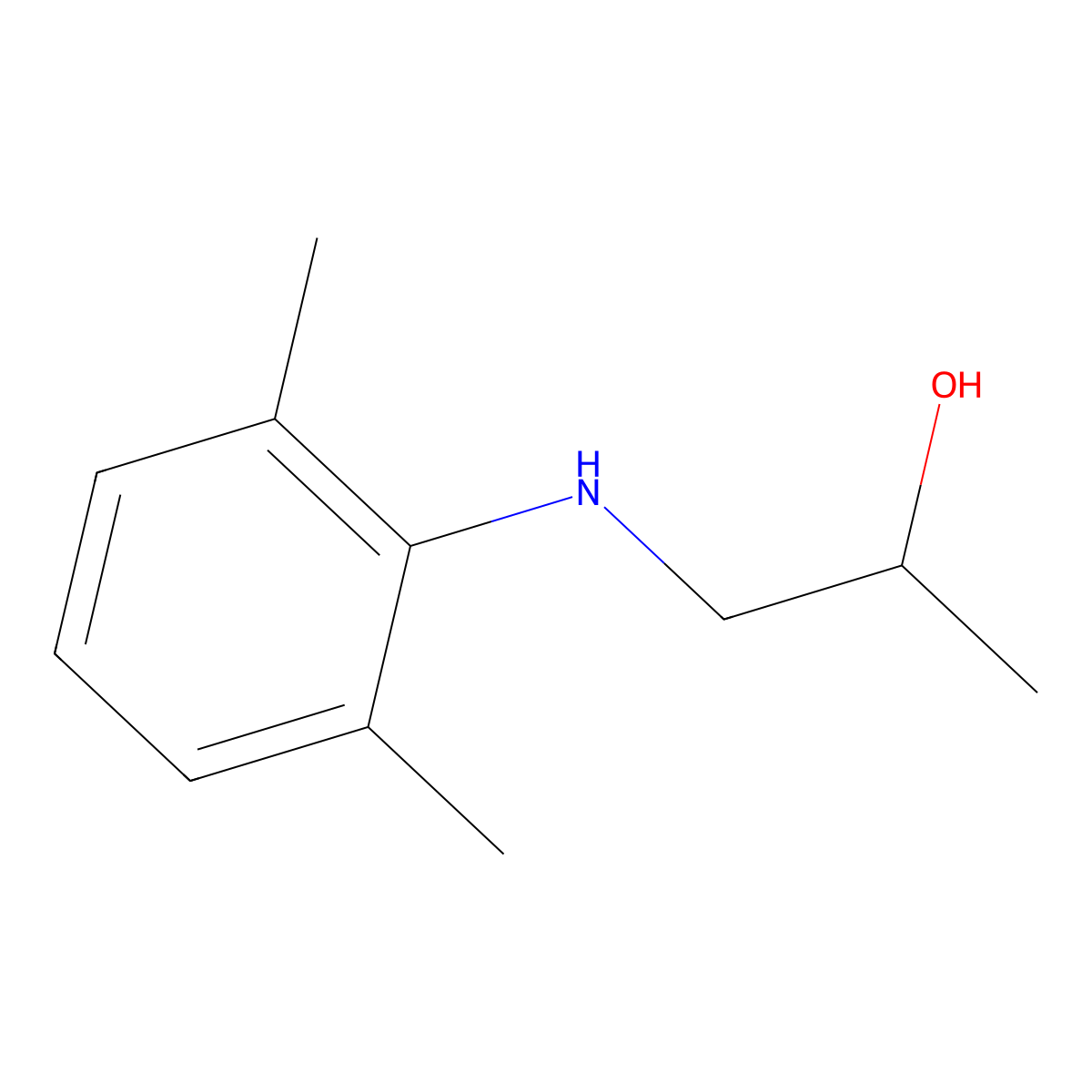 1-(2,6-Dimethylphenylamino)-propan-2-ol molecular structure, CAS 50563-68-3