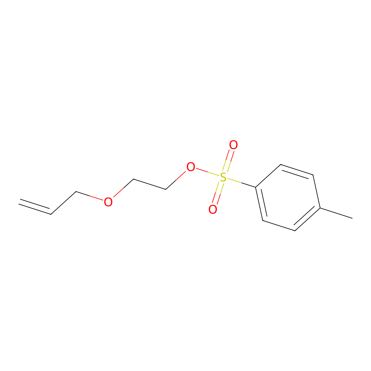 2-(Prop-2-en-1-yloxy)ethyl 4-methylbenzene-1-sulfonate molecular structure, CAS 50563-72-9