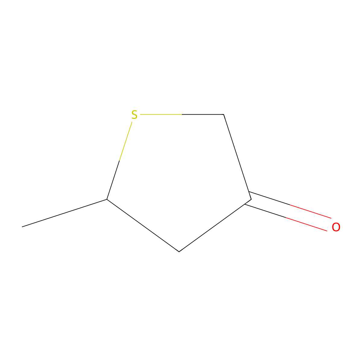 5-Methylthiolan-3-one molecular structure, CAS 50565-24-7