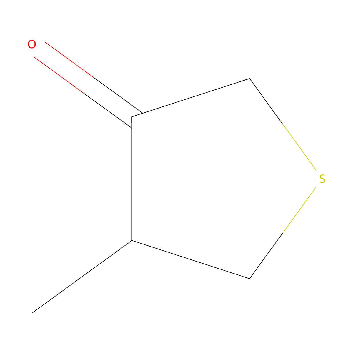 4-Methylthiolan-3-one molecular structure, CAS 50565-25-8