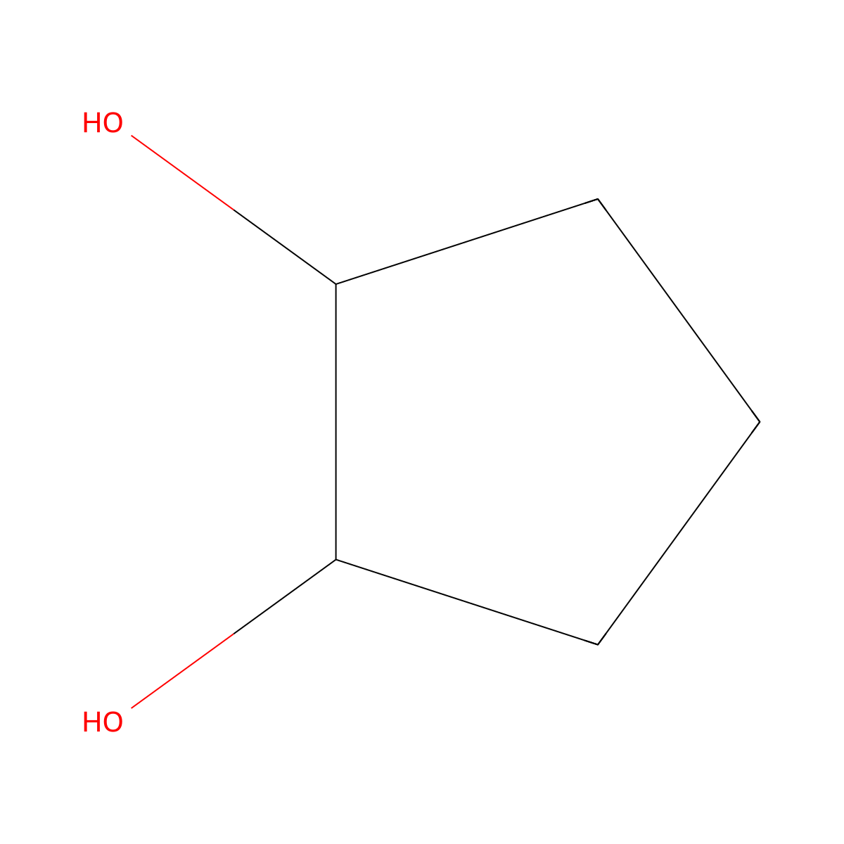(1R,2S)-cyclopentane-1,2-diol molecular structure, CAS 5057-98-7