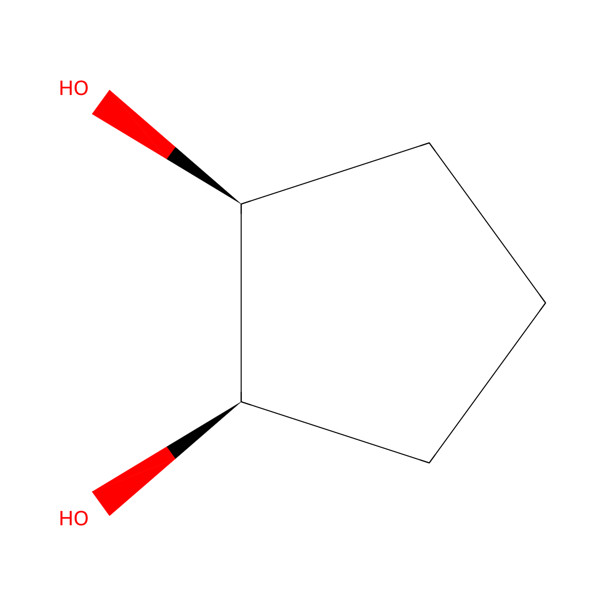 (1R,2S)-cyclopentane-1,2-diol molecular structure, CAS 5057-98-7