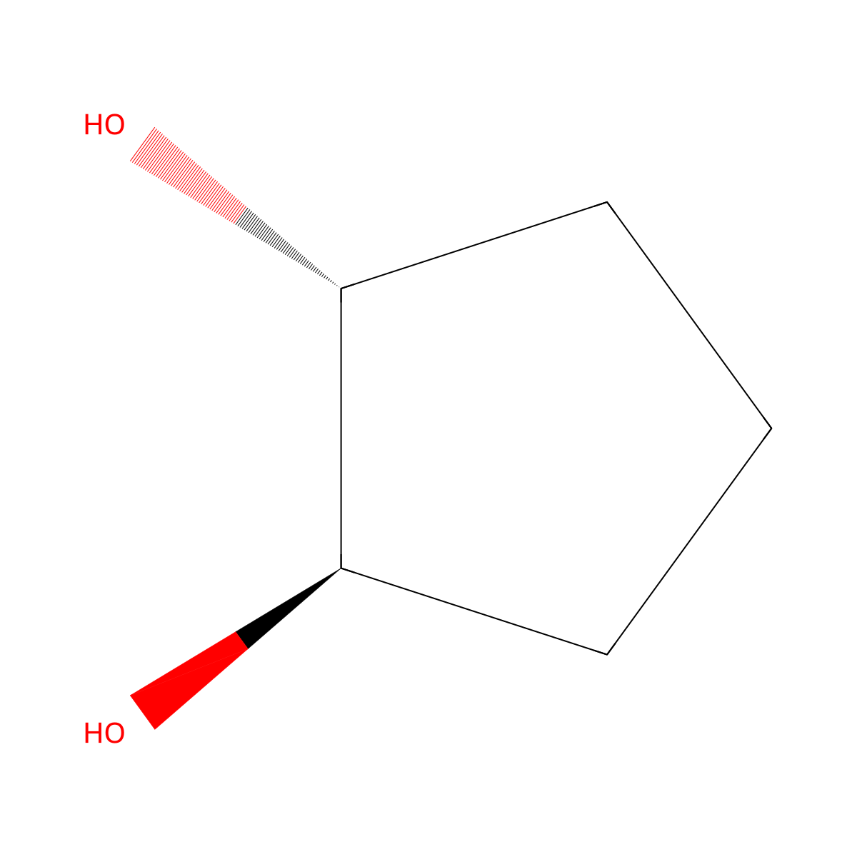 trans-1,2-Cyclopentanediol molecular structure, CAS 5057-99-8