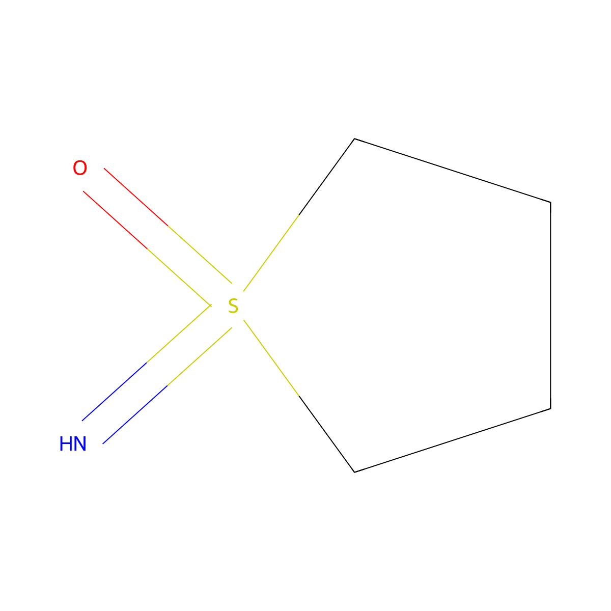 S,S-tetramethylenesulfoximide molecular structure, CAS 50578-18-2