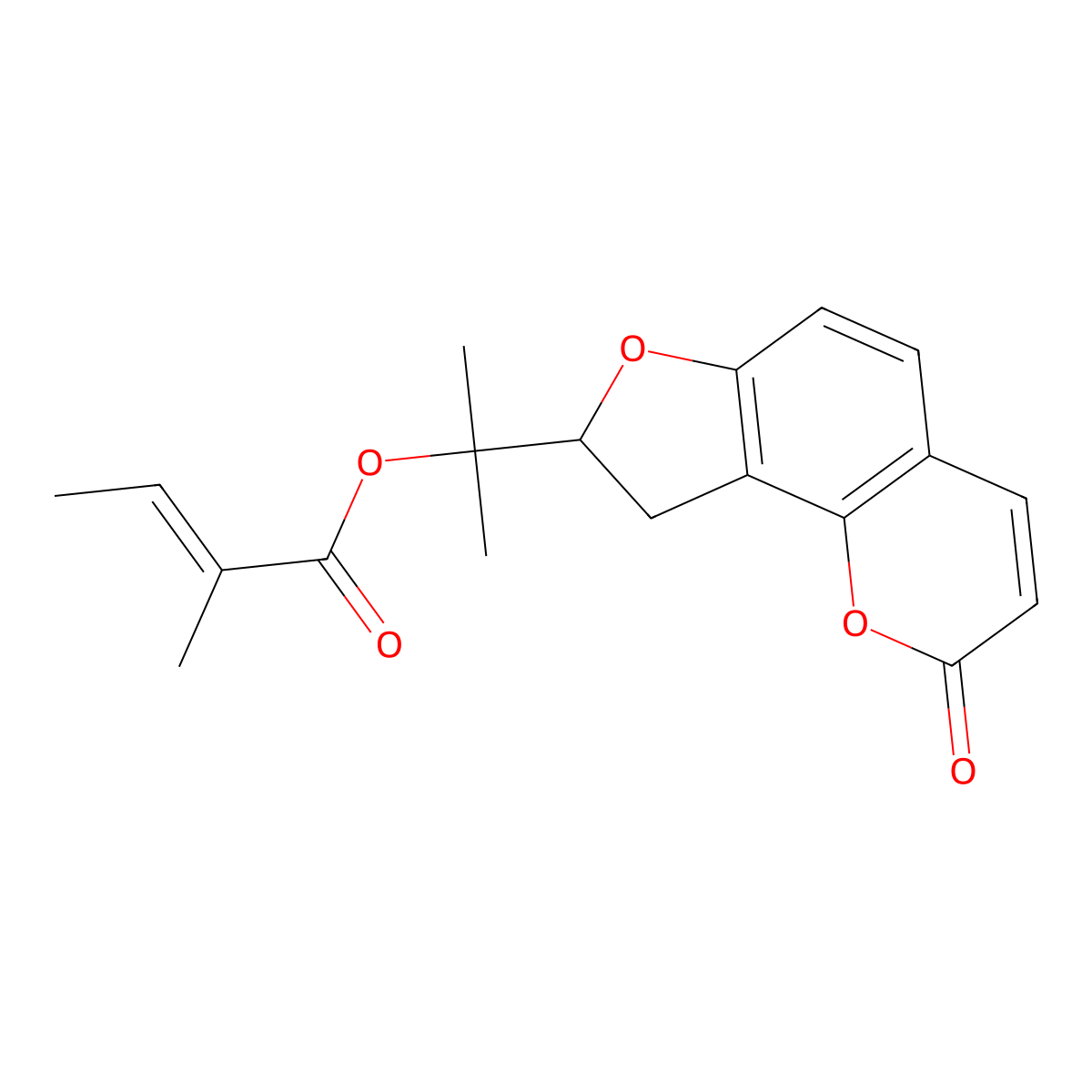 Columbianadin molecular structure, CAS 5058-13-9