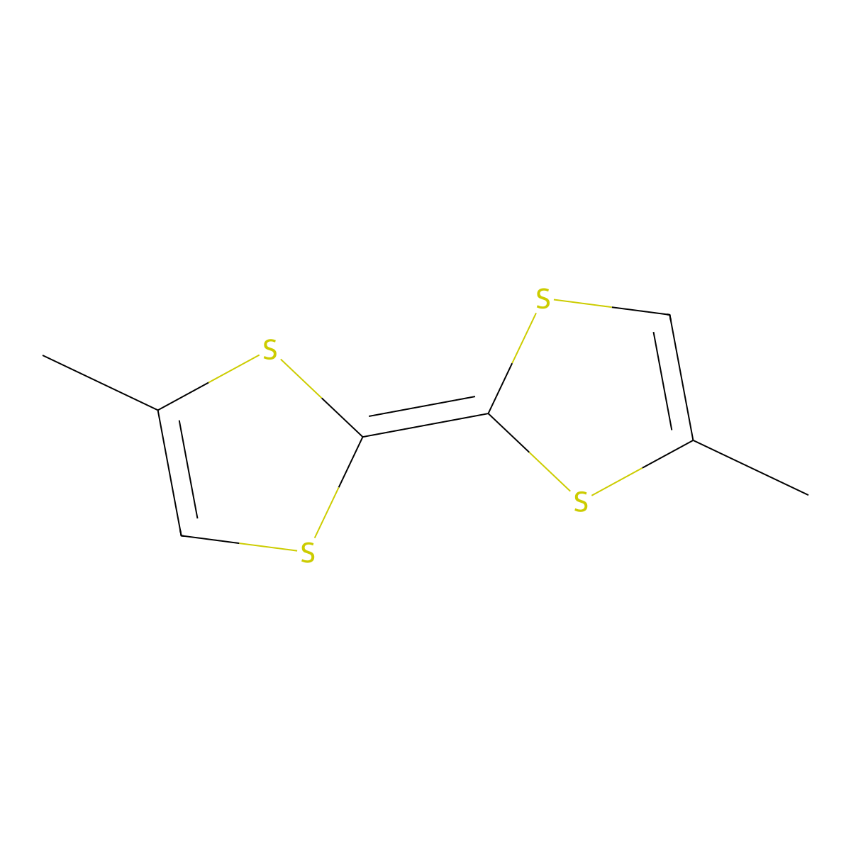 4-Methyl-2-(4-methyl-1,3-dithiol-2-ylidene)-1,3-dithiole molecular structure, CAS 5058-43-5