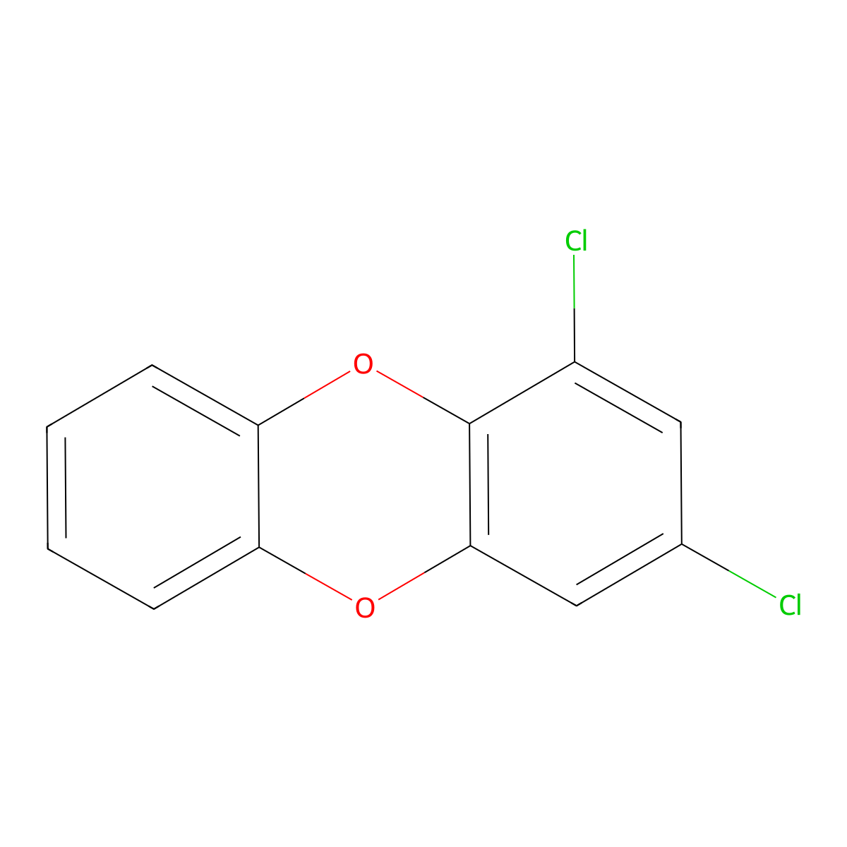 1,3-Dichlorodibenzo-p-dioxin molecular structure, CAS 50585-39-2