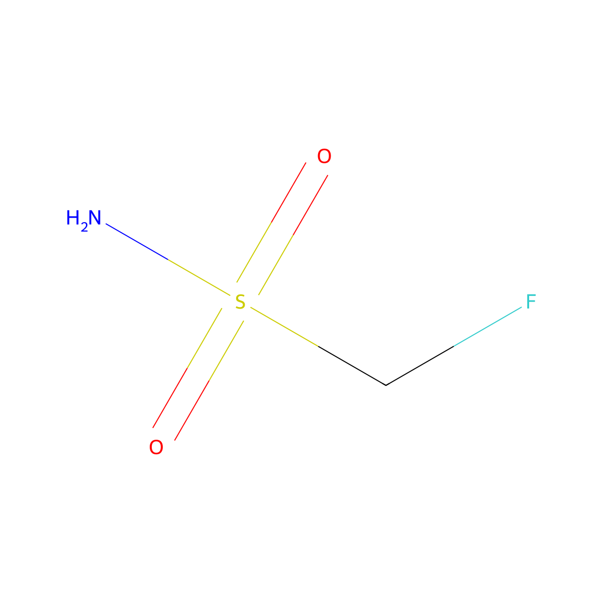 Fluoromethanesulfonamide molecular structure, CAS 50585-72-3