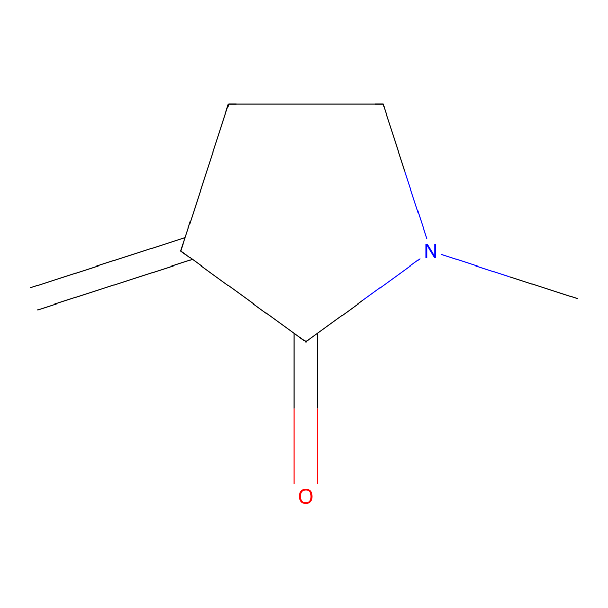 1-Methyl-3-methylidenepyrrolidin-2-one molecular structure, CAS 50586-05-5