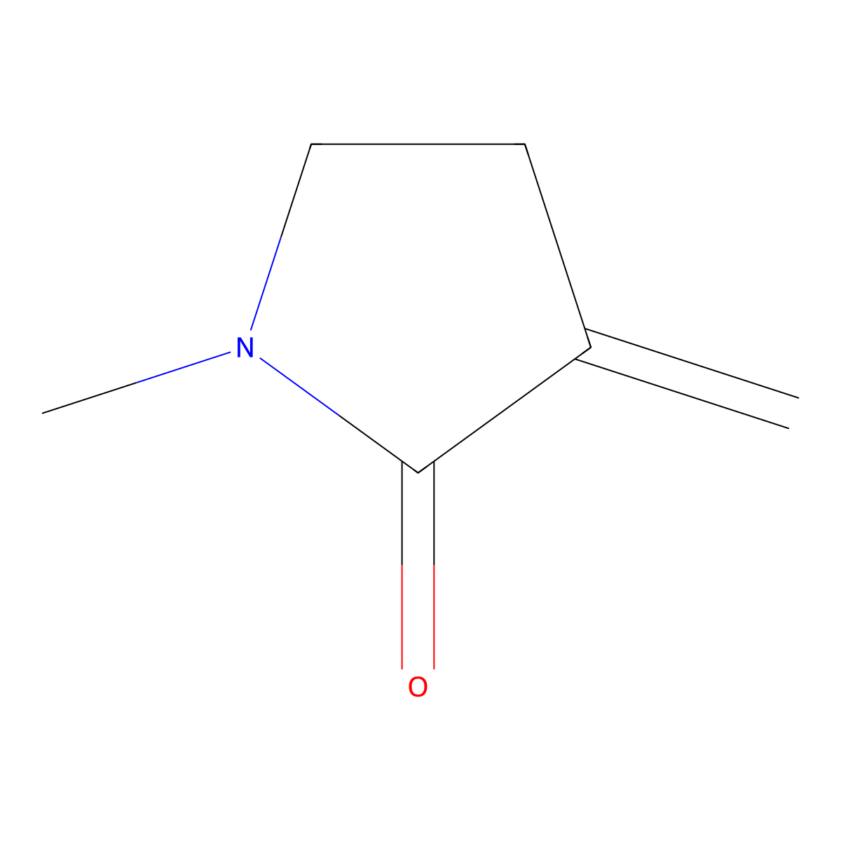1-Methyl-3-methylidenepyrrolidin-2-one molecular structure, CAS 50586-05-5