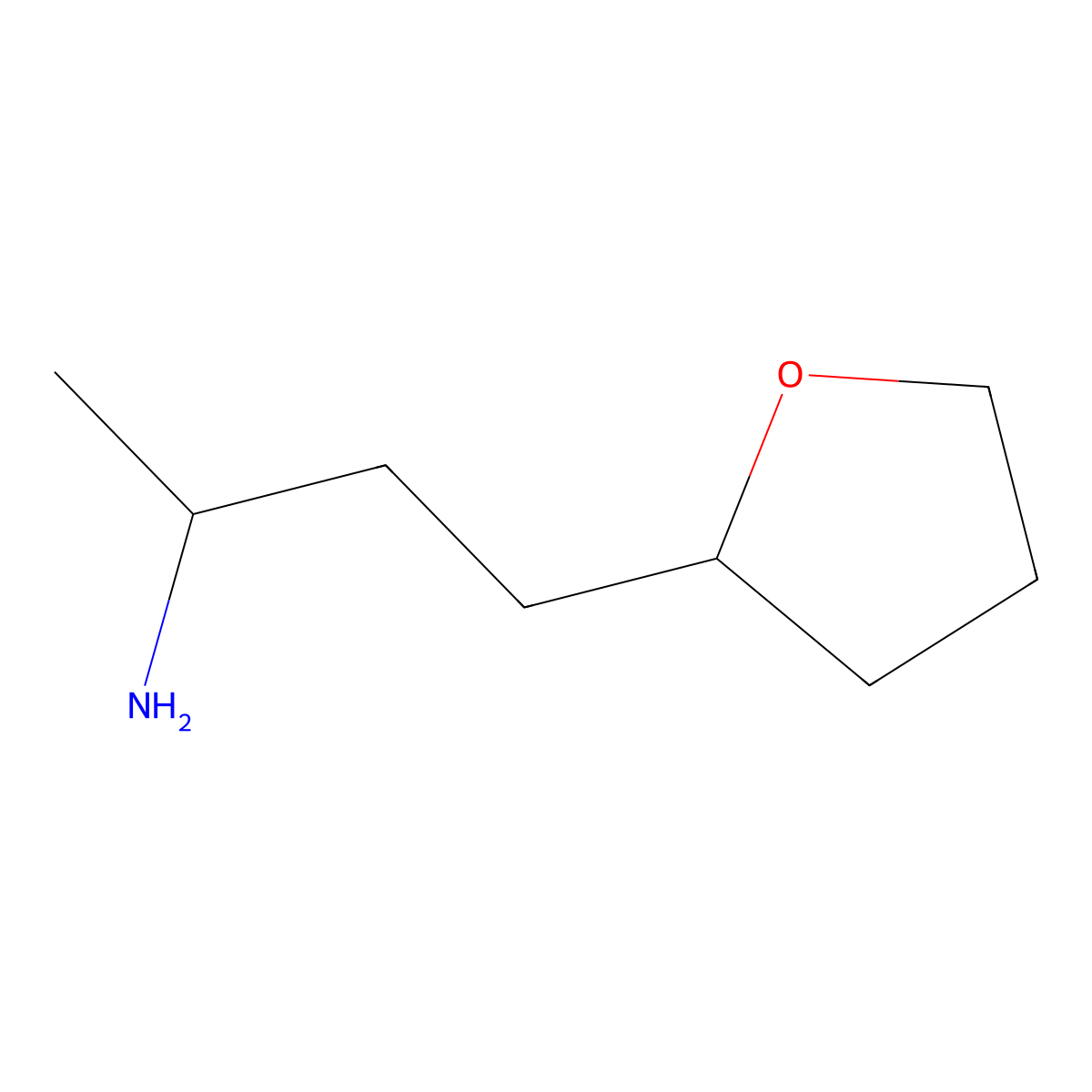 4-(Oxolan-2-yl)butan-2-amine molecular structure, CAS 5059-26-7