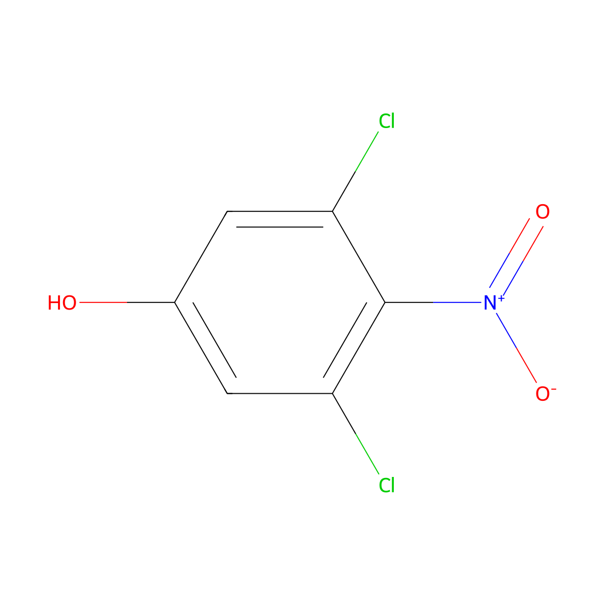 3,5-Dichloro-4-nitrophenol molecular structure, CAS 50590-08-4