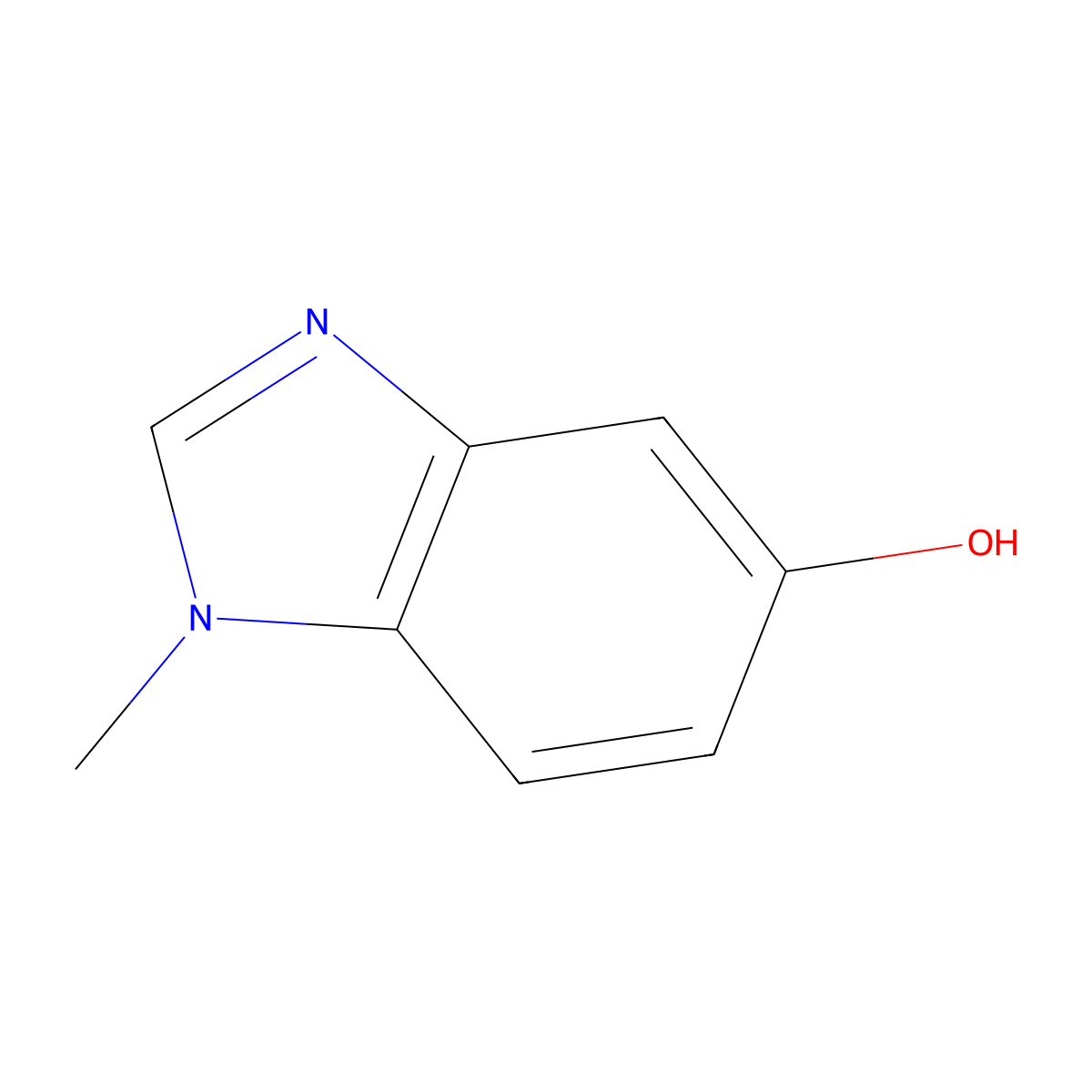 1-Methyl-1H-benzo[d]imidazol-5-ol molecular structure, CAS 50591-22-5