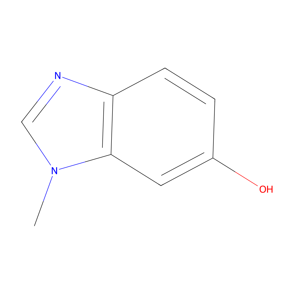 1-methyl-1H-1,3-benzodiazol-6-ol molecular structure, CAS 50591-23-6
