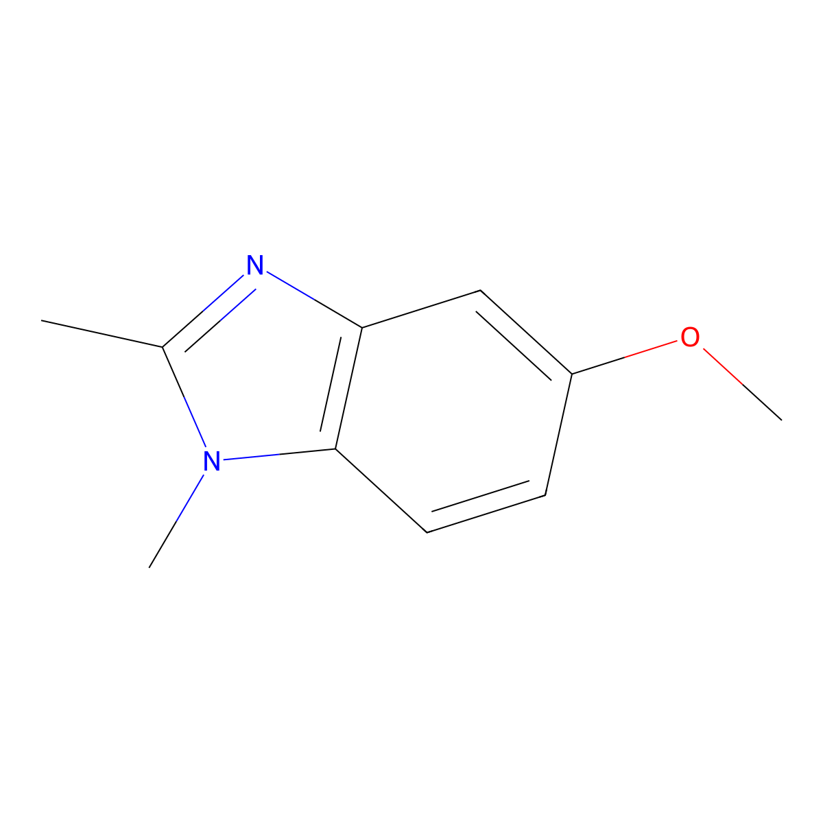 5-Methoxy-1,2-dimethyl-1H-benzimidazole molecular structure, CAS 50591-24-7
