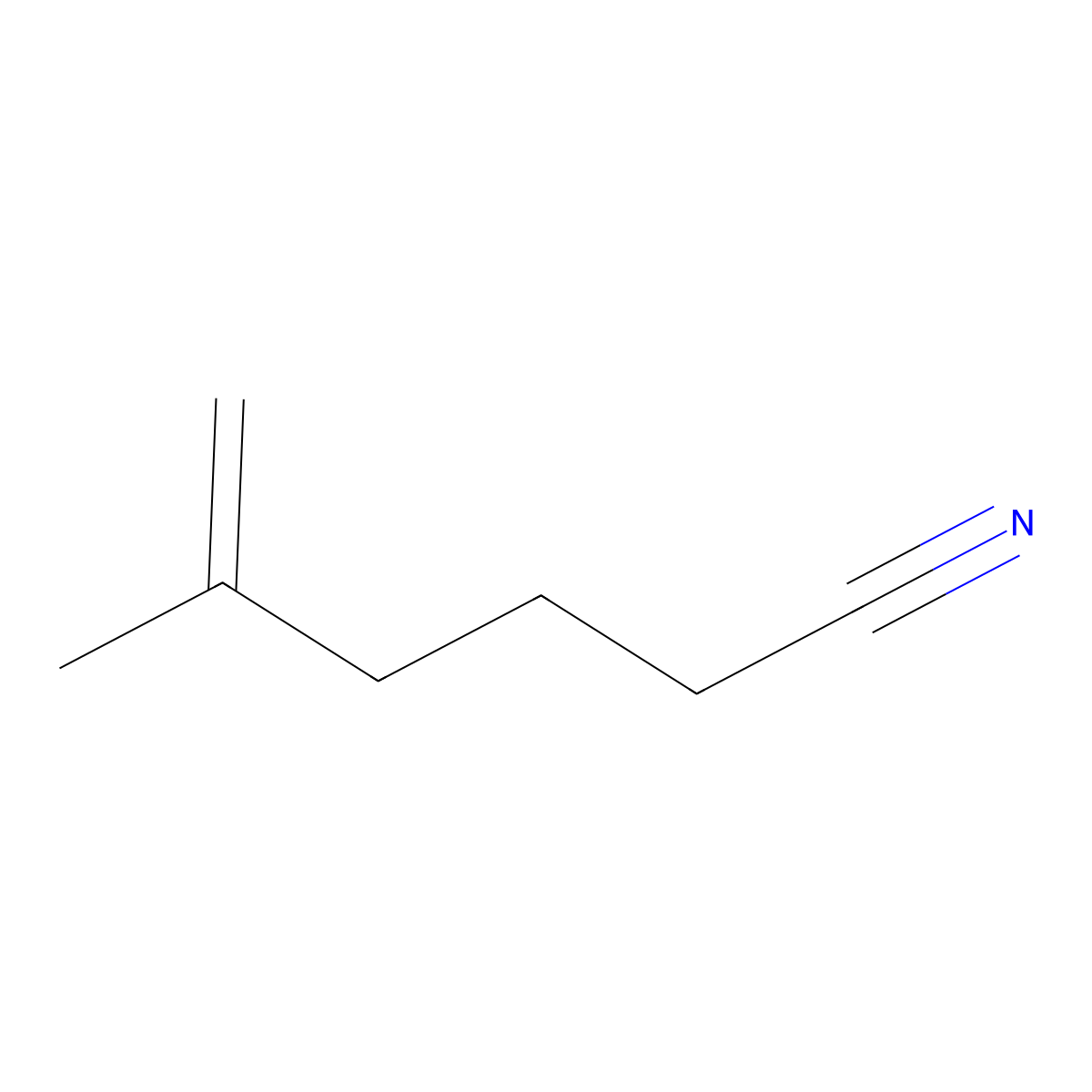 5-Methylhex-5-enenitrile molecular structure, CAS 50592-60-4