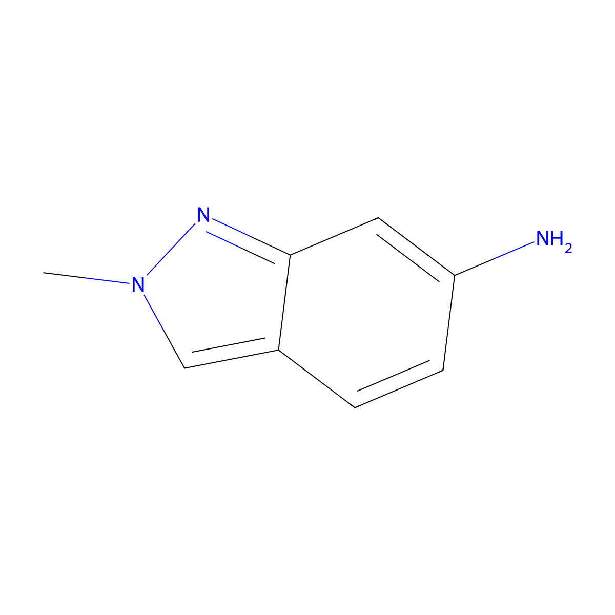 2-Methyl-2H-indazol-6-amine molecular structure, CAS 50593-30-1