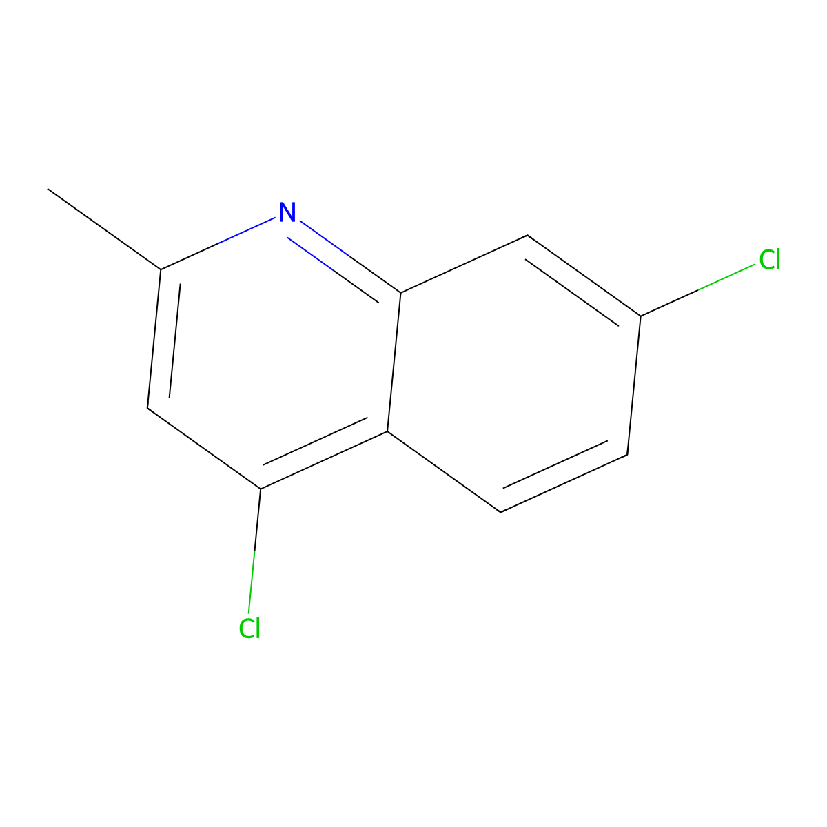 4,7-Dichloro-2-methylquinoline molecular structure, CAS 50593-69-6