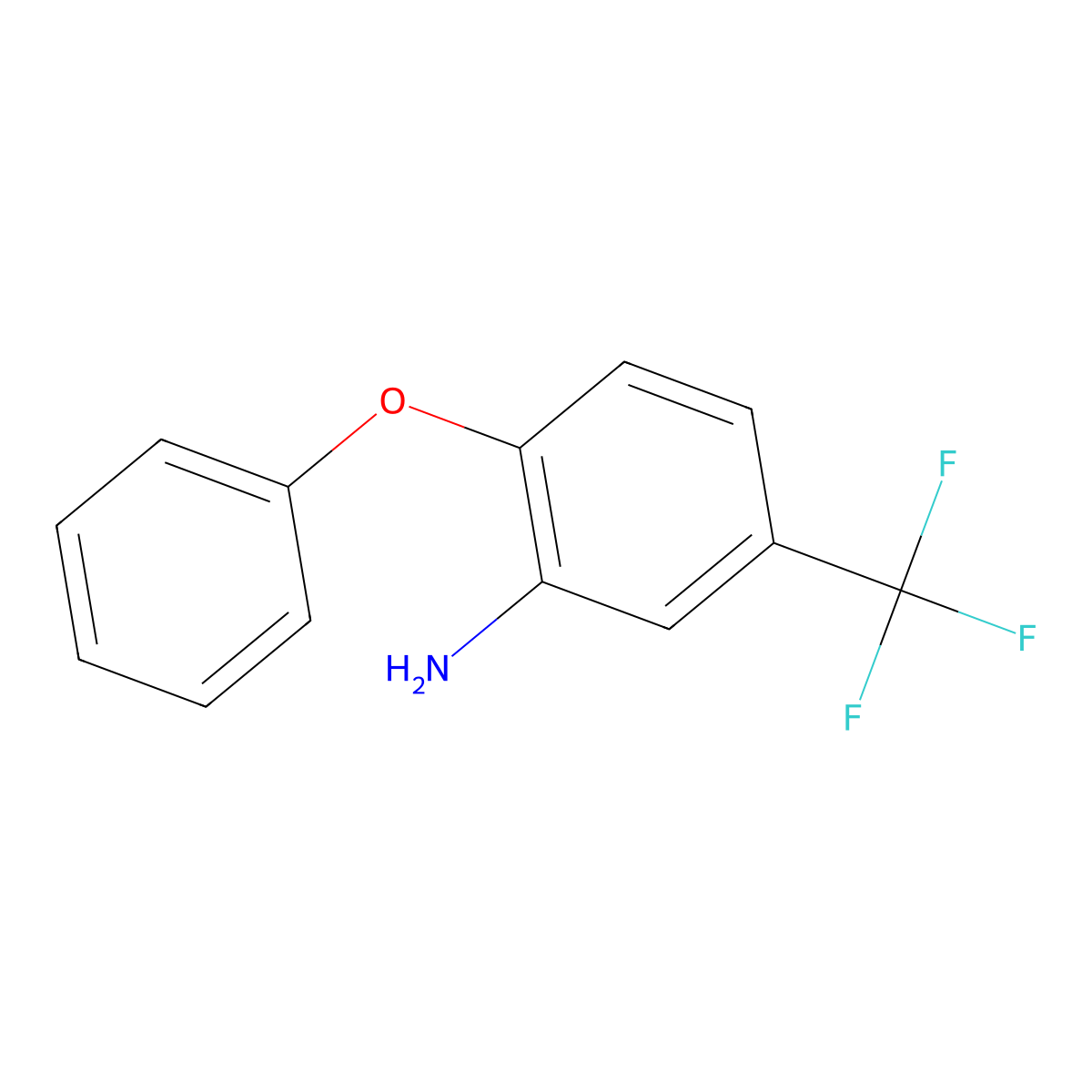 2-Phenoxy-5-(trifluoromethyl)aniline molecular structure, CAS 50594-29-1
