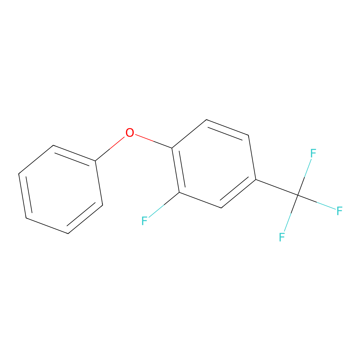 2-Fluoro-1-phenoxy-4-(trifluoromethyl)benzene molecular structure, CAS 50594-30-4