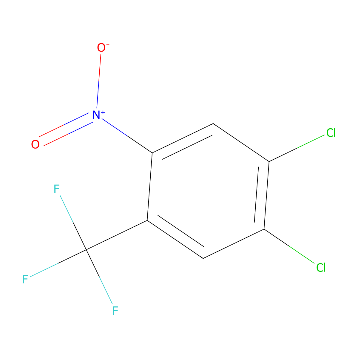 4,5-Dichloro-2-nitrobenzotrifluoride molecular structure, CAS 50594-31-5