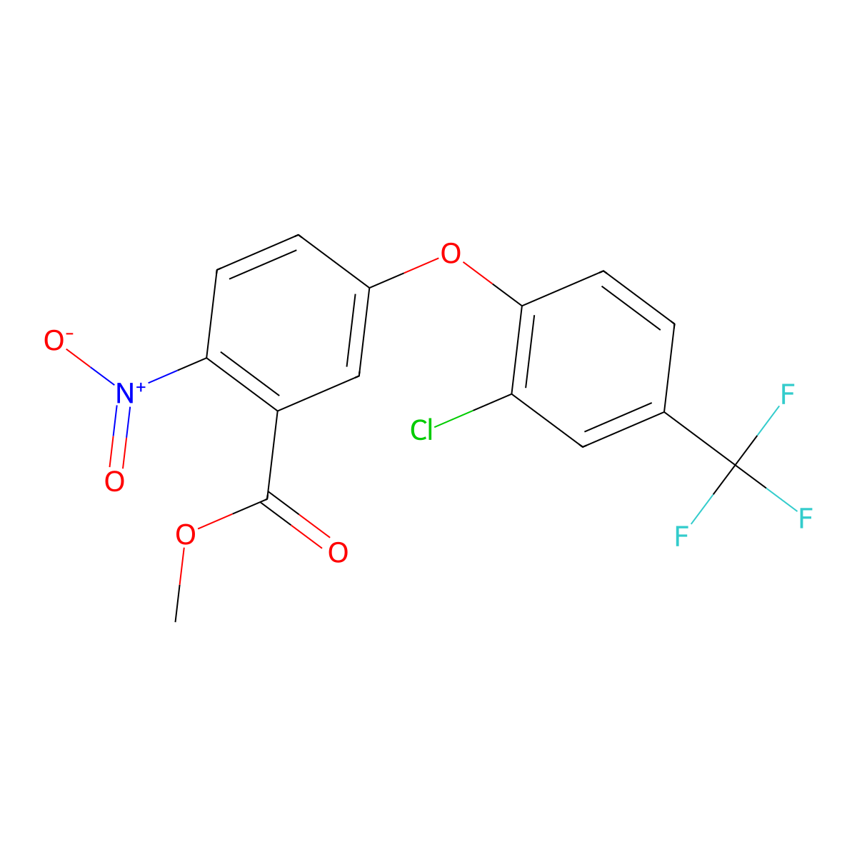 Acifluorfen-methyl molecular structure, CAS 50594-67-7