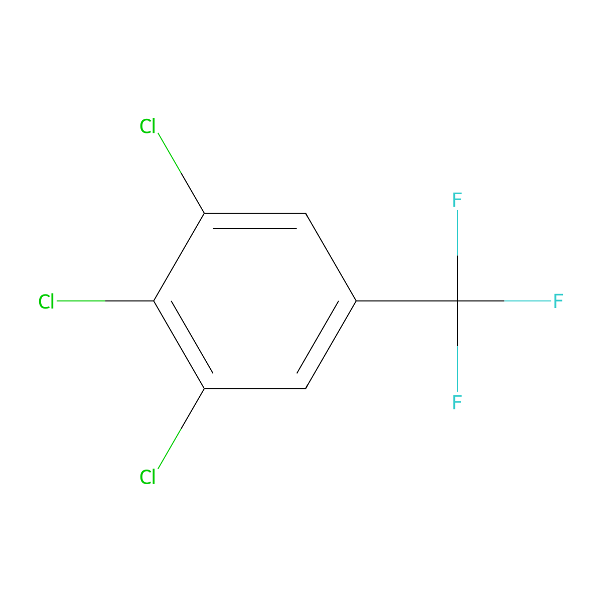 1,2,3-Trichloro-5-(trifluoromethyl)benzene molecular structure, CAS 50594-82-6