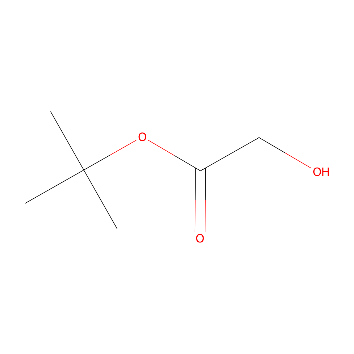 Tert-butyl 2-hydroxyacetate molecular structure, CAS 50595-15-8