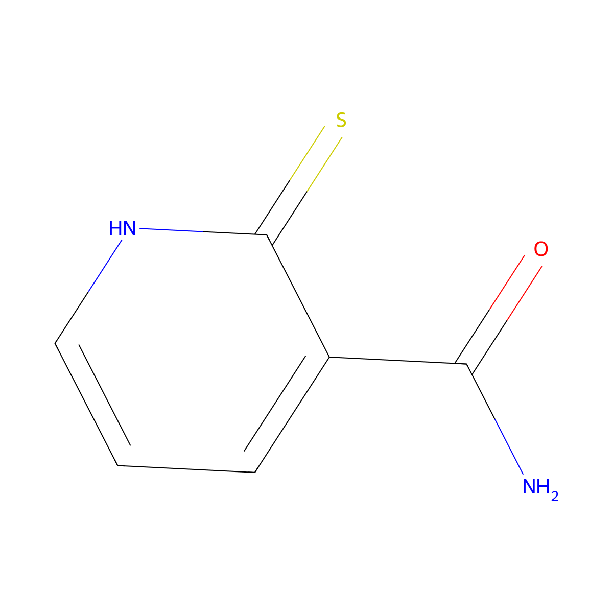 2-Mercaptonicotinamide molecular structure, CAS 50596-67-3