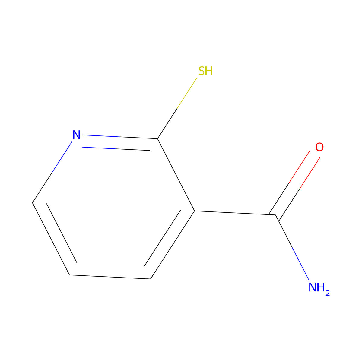 2-Mercaptonicotinamide molecular structure, CAS 50596-67-3