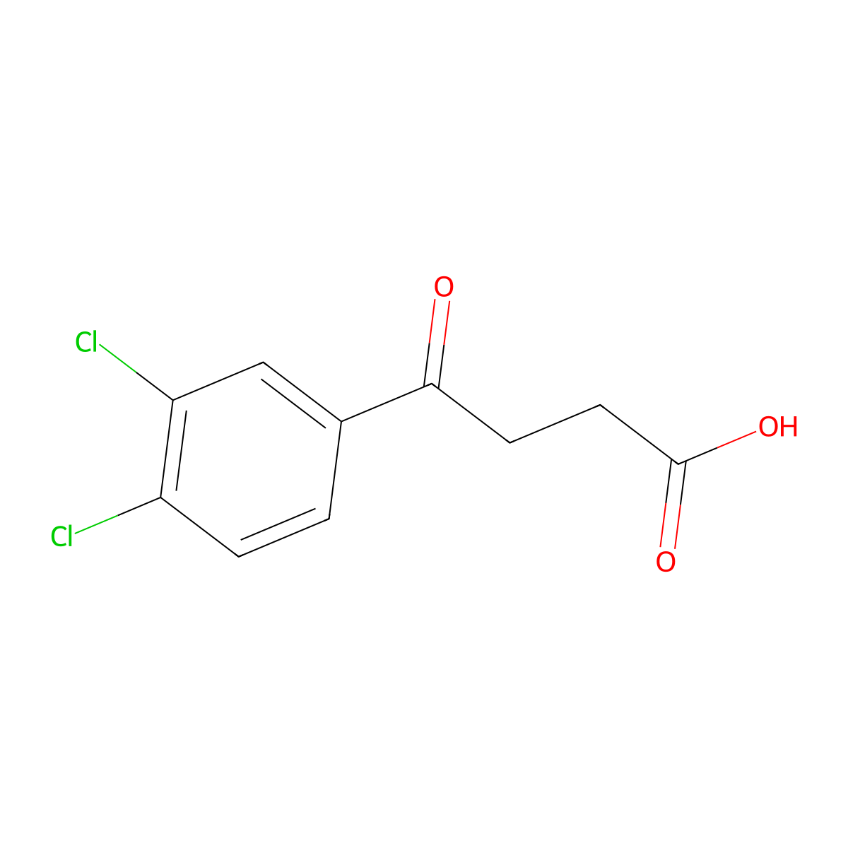4-(3,4-Dichlorophenyl)-4-oxobutyric acid molecular structure, CAS 50597-19-8