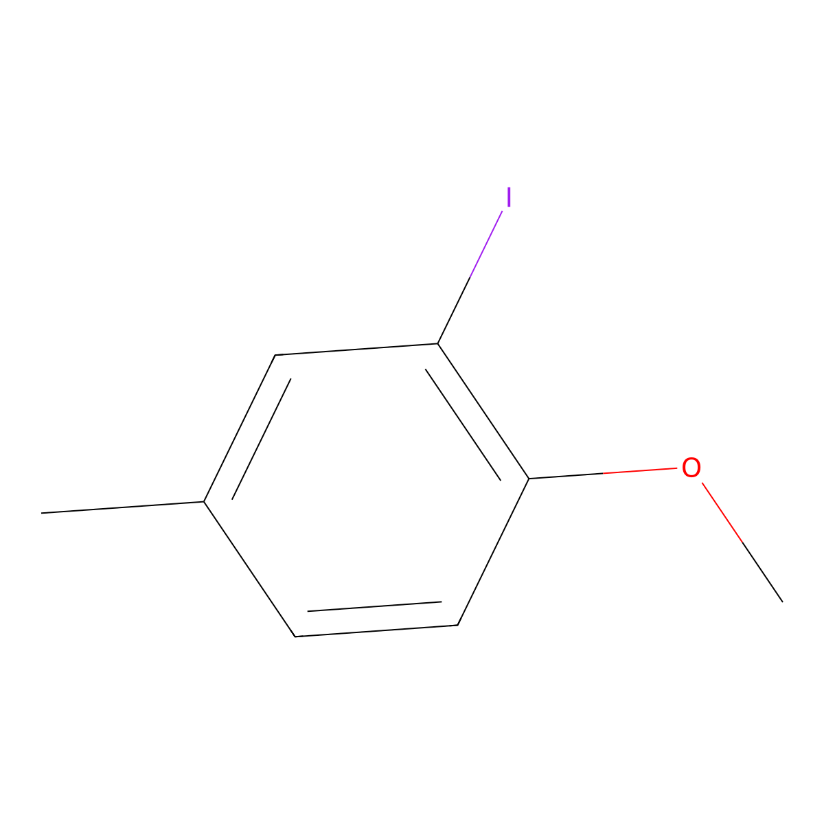 3-Iodo-4-methoxytoluene molecular structure, CAS 50597-88-1