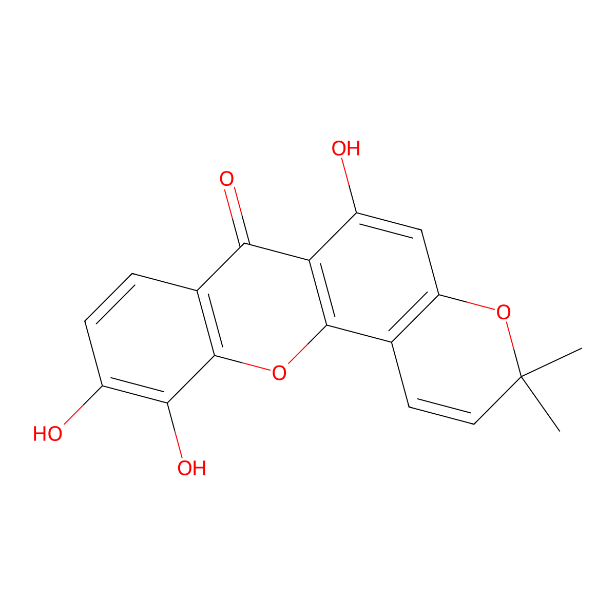 Isojacareubin molecular structure, CAS 50597-93-8