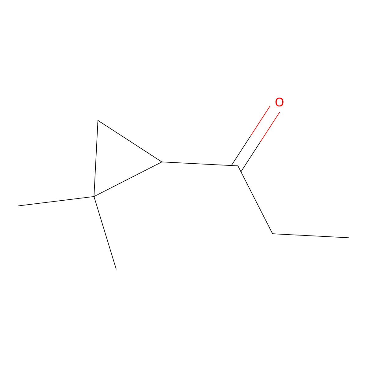 1-(2,2-Dimethylcyclopropyl)propan-1-one molecular structure, CAS 50598-47-5