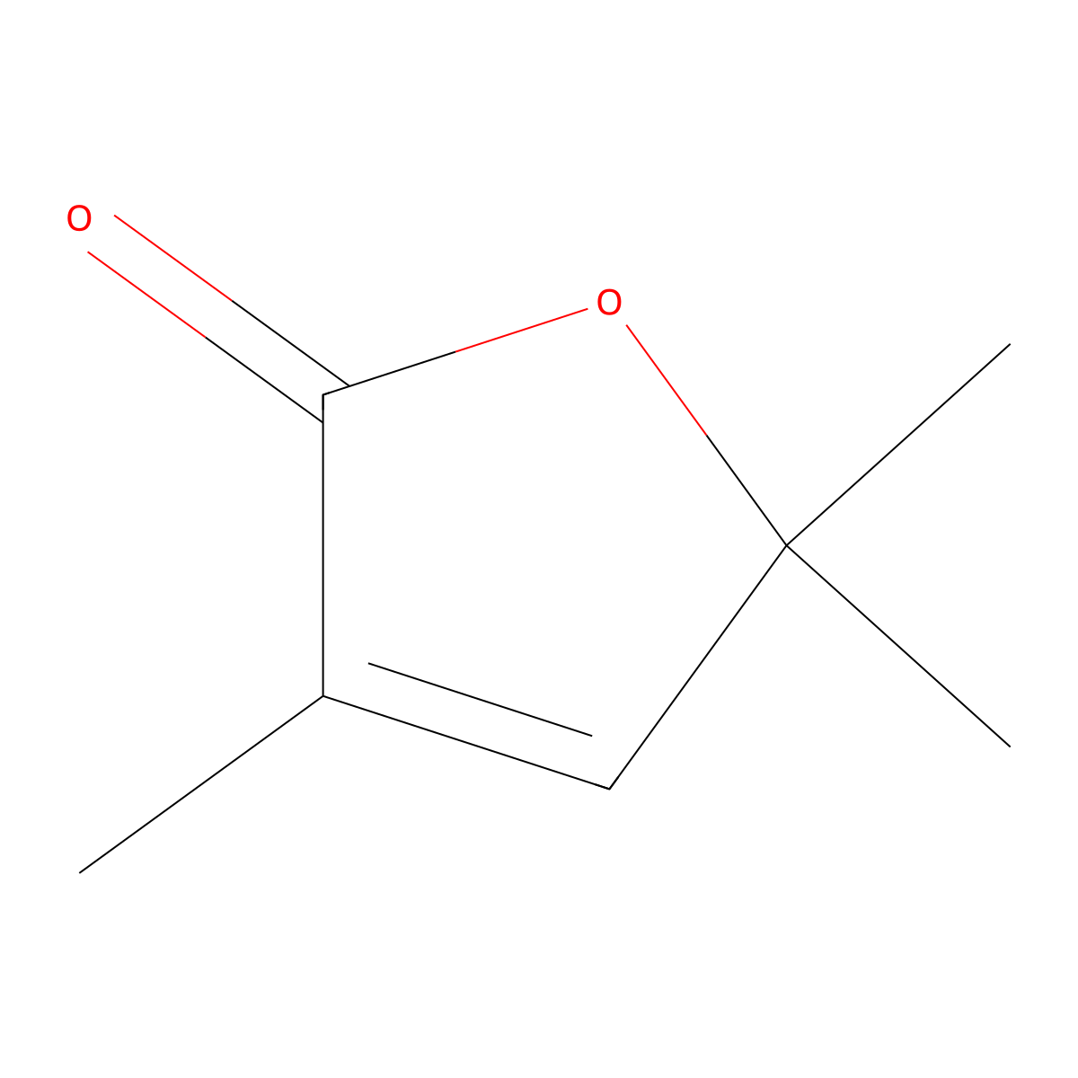 3,5,5-Trimethyl-2(5H)-furanone molecular structure, CAS 50598-50-0