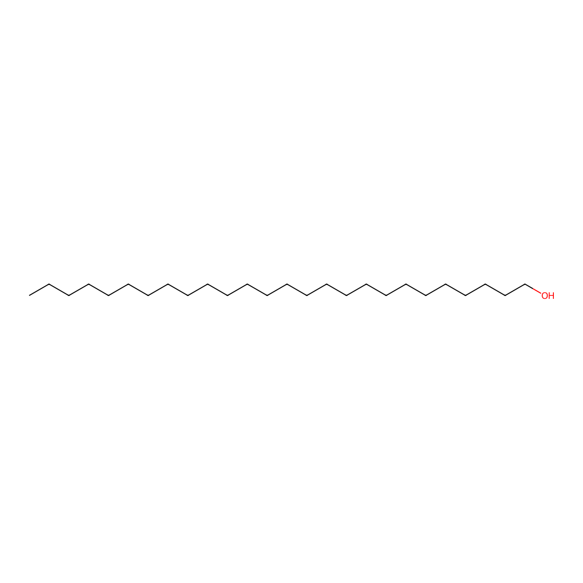 1-Hexacosanol molecular structure, CAS 506-52-5