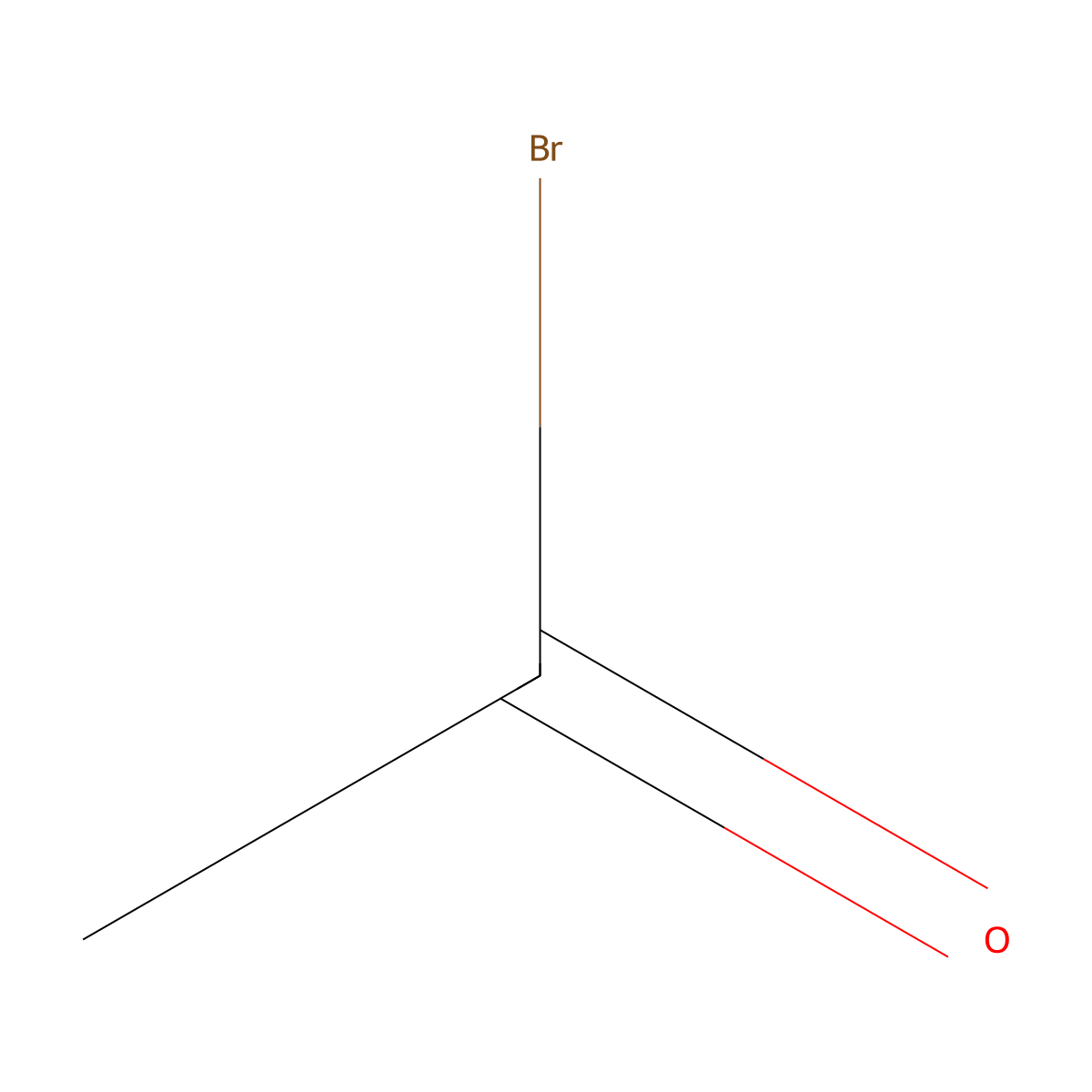 Acetyl bromide molecular structure, CAS 506-96-7