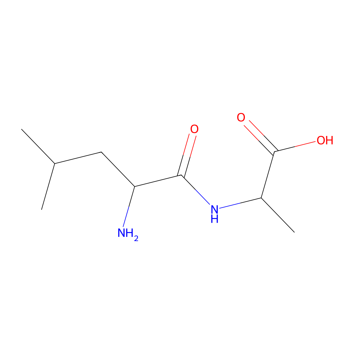 DL-Leu-DL-Ala molecular structure, CAS 5060-46-8