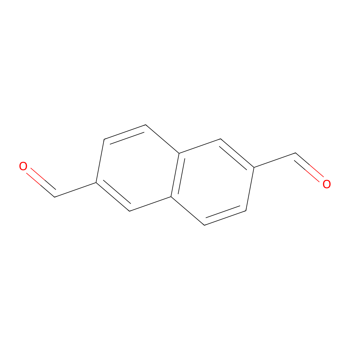 Naphthalene-2,6-dicarbaldehyde molecular structure, CAS 5060-65-1