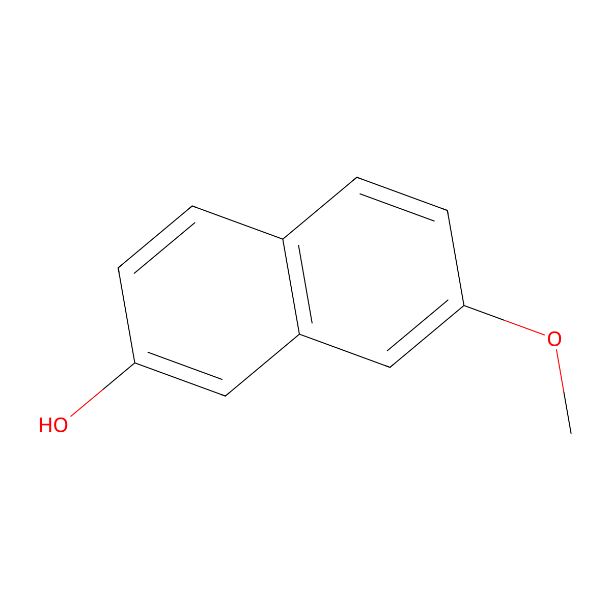 7-Methoxy-2-naphthol molecular structure, CAS 5060-82-2