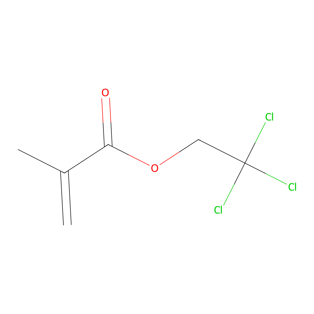 2,2,2-Trichloroethyl methacrylate molecular structure, CAS 50601-47-3