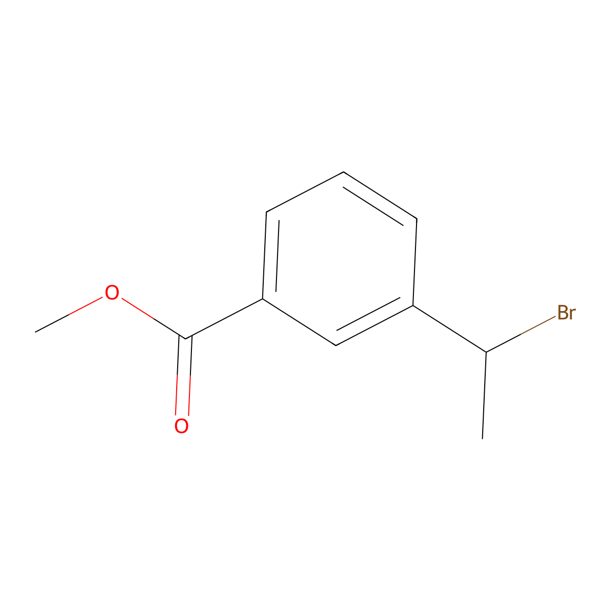 Methyl 3-(1-bromoethyl)benzoate molecular structure, CAS 50603-99-1